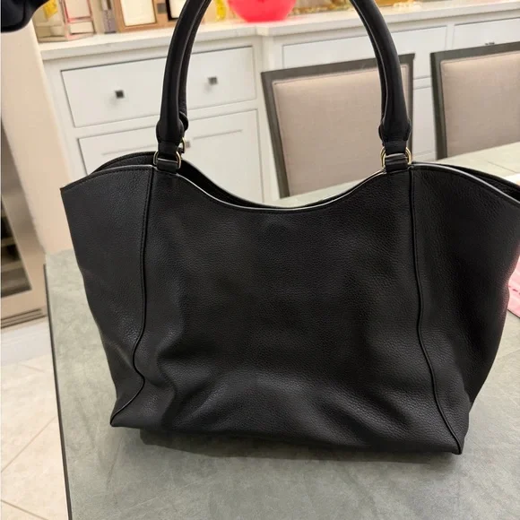 Tory Burch Black Leather Tote